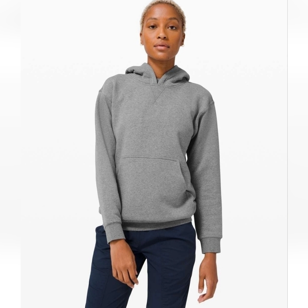 Lululemon All Yours Hoodie In Heathered Grey Size 8